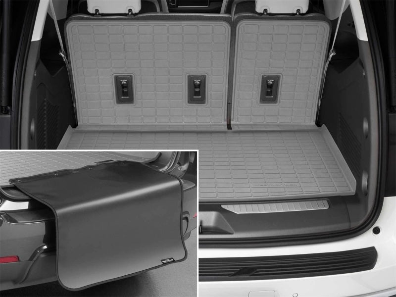 WeatherTech 2021 Chevrolet Suburban/GMC Yukon XL Seatback Cargo Liners HP w/Bumper Protector - Grey