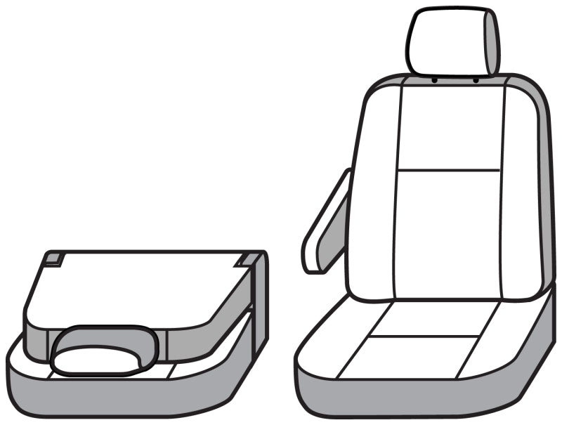 Covercraft 21-24 Dodge Durango Carhartt PrecisionFit Custom Front Row Seat Covers - Gravel