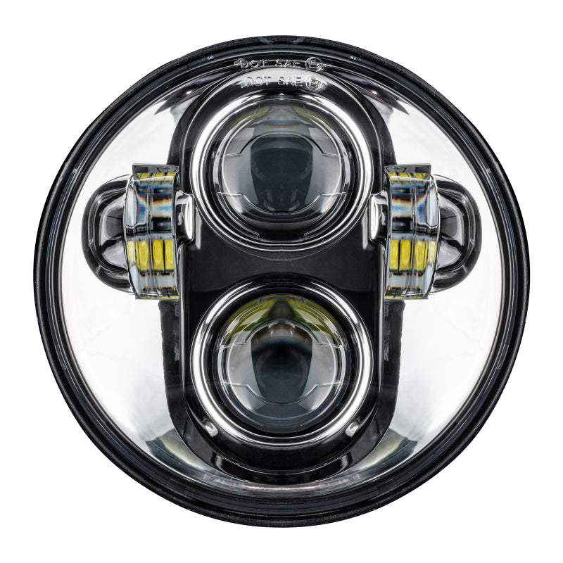 Oracle 5.75in 40W Replacement LED Headlight - Chrome