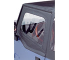 Bestop 88-95 Jeep Wrangler YJ Upper Fabric Doors (Square Upper Rear Corner Black Crush)