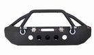 Fishbone Offroad 07-18 Jeep Wrangler Front Winch Bumper W/LEDs Full Width - Blk Textured Powdercoat