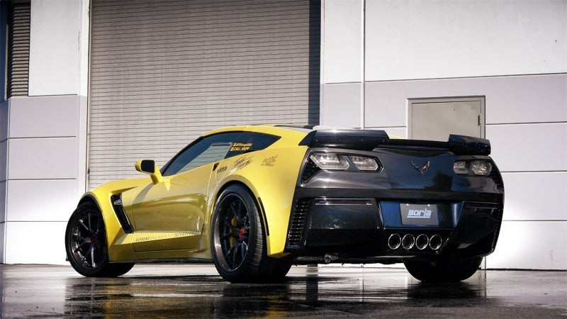 Borla 15 Chevy Corvette C7 ZO6 6.2L w/o AFM w/ NPP ATAK Quad RD RL IC Tips Center Rear Exit Exhaust