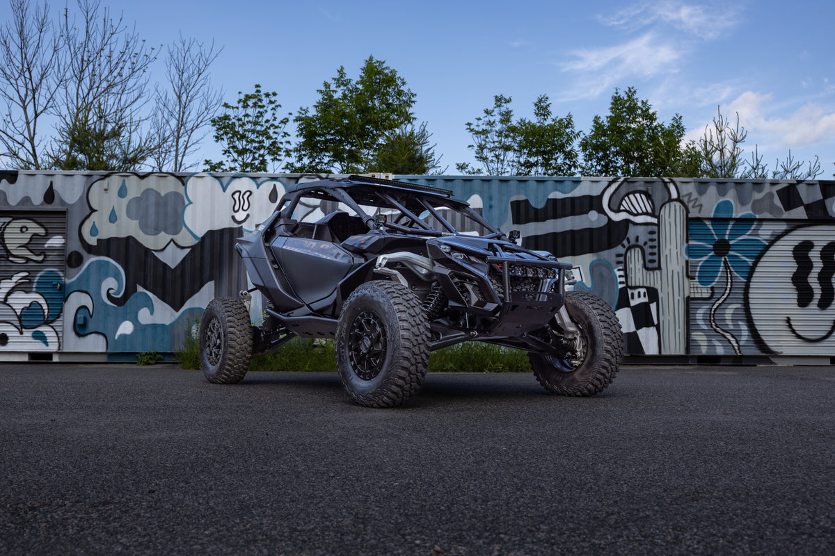MBRP 2024-Up Can-Am Maverick R, Black-Coated Steel Front Race Bumper