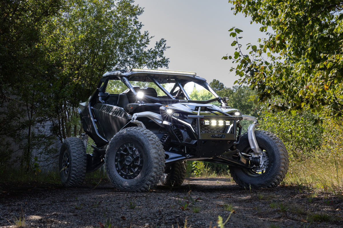 MBRP 2024-Up Can-Am Maverick R, Black-Coated Steel Front Race Bumper