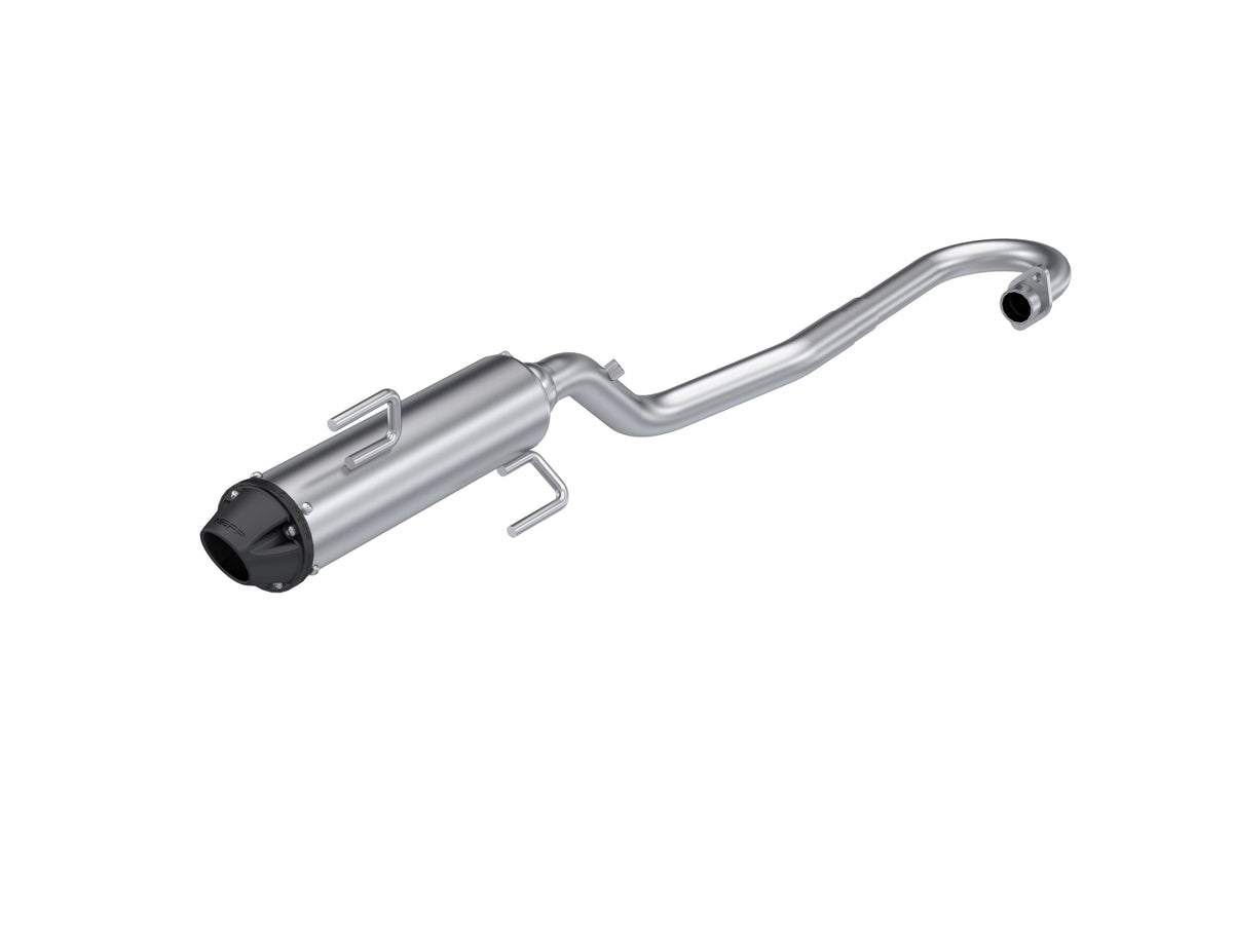 MBRP 2015-Up Honda Rancher 420 IRS and Forman Rubicon 500/520 Performance Series 4 Inch Single Slip-on Exhaust with Billet Tip
