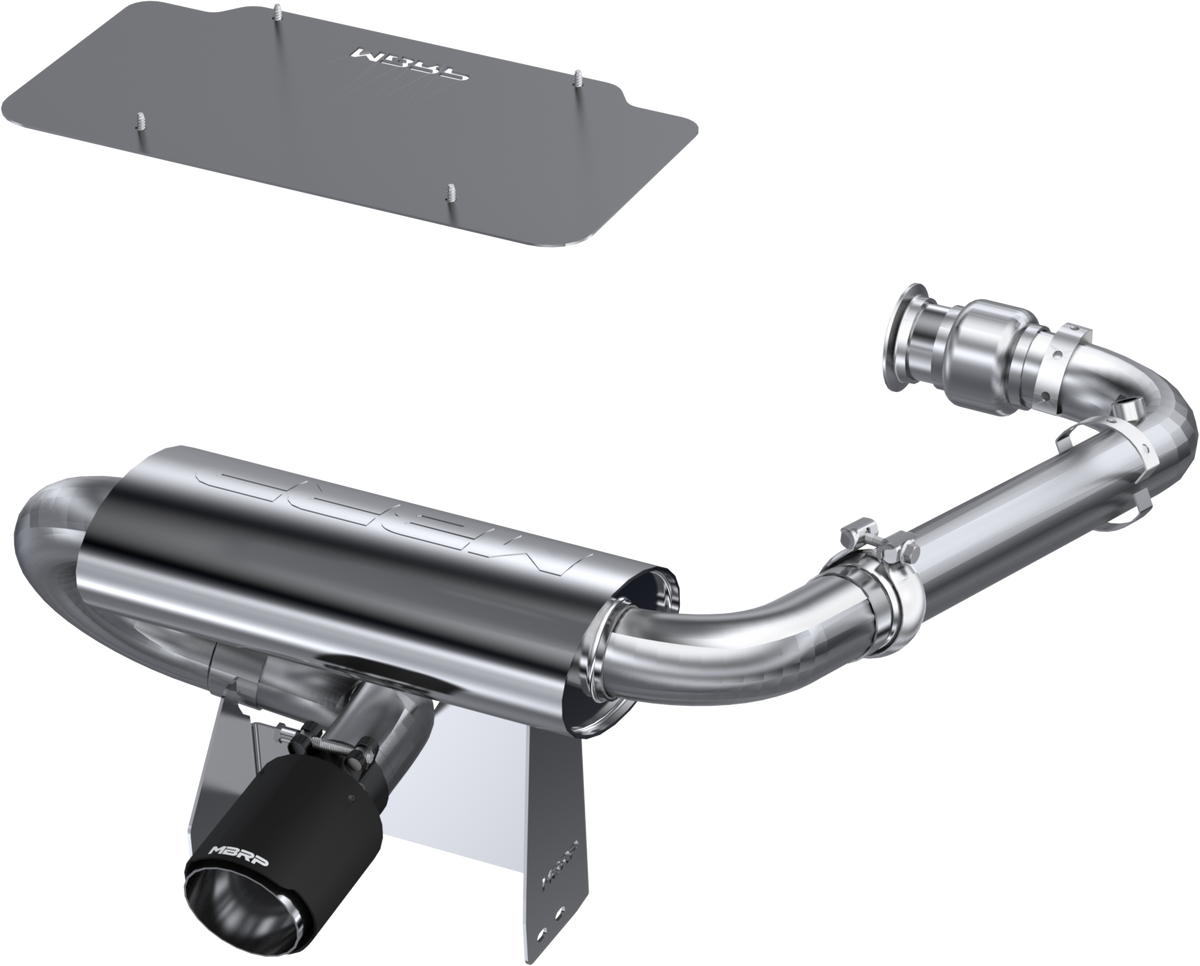 MBRP 17-18 Maverick X3 and 19-Up Can Am Turbo/R/RR Oval Slip-on Turbo Back Full System
