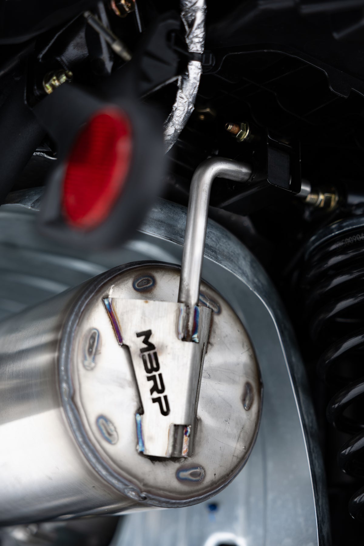 MBRP 25-Up Can-Am Outlander 850/1000R 6-Inch Single Slip-on System, Dual Outlet with CF Tips, Performance Series
