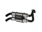 MBRP Stacked Dual Slip On Exhaust Pipe For 16-Up Polaris RZR S 1000 General 1000 Performance Series