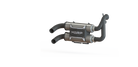 MBRP Stacked Dual Slip On Exhaust Pipe For 15-Up Polaris RZR 900 Performance Series