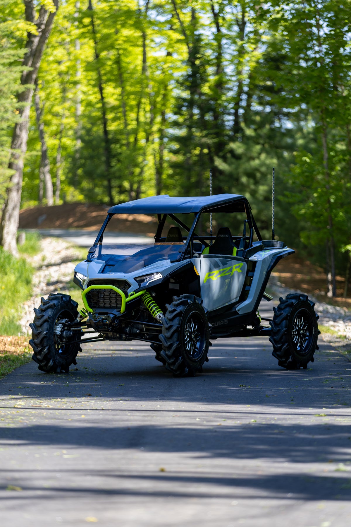 MBRP 2024-Up Polaris RZR XP 1000 Slip-on Stacked Dual-out Active Performance Exhaust