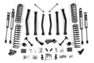 BDS Suspension 4.5 Inch Lift Kit Jeep Wrangler JK 07-11 4-Door Fixed Sway Bar Link Fox 2.0 Performance Shocks (BDS1414FS)