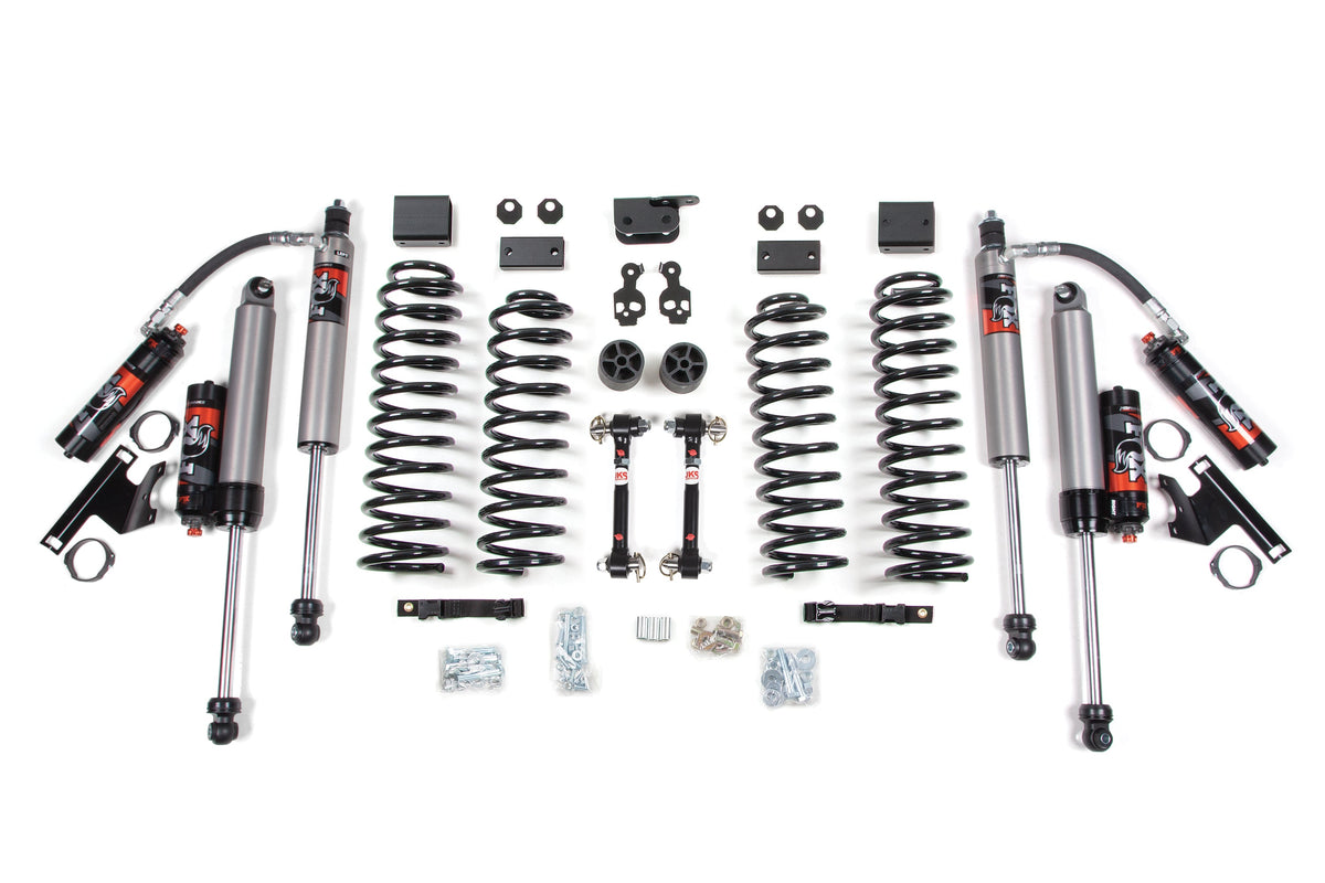 BDS Suspension 3 Inch Lift Kit Jeep Wrangler JK 07-11 2-Door Sway Bar Disconnects Fox 2.5 Performance Elite Shocks (BDS1423FPE)