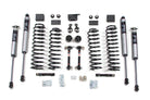 BDS Suspension 3 Inch Lift Kit Jeep Wrangler JK 07-11 2-Door Fixed Link Sway Bar Fox 2.0 Performance Shocks (BDS1424FS)