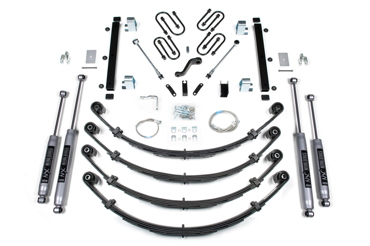 BDS Suspension 5 Inch Lift Kit Jeep Wrangler YJ 87-95 NX2 Nitro Shocks (BDS1431H)