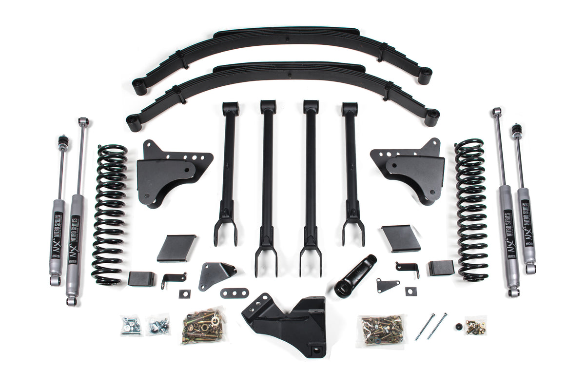 BDS Suspension 8 Inch Lift Kit 4-Link Conversion Ford F250/F350 Super Duty 11-16 4WD Diesel NX2 Nitro Shocks (BDS1500H)