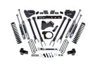 BDS Suspension 6 Inch Lift Kit 4-Link Conversion Ford F250/F350 Super Duty 17-19 4WD Diesel 5 Inch Block w/3 Leaf Main NX2 Nitro Shocks (BDS1528H)