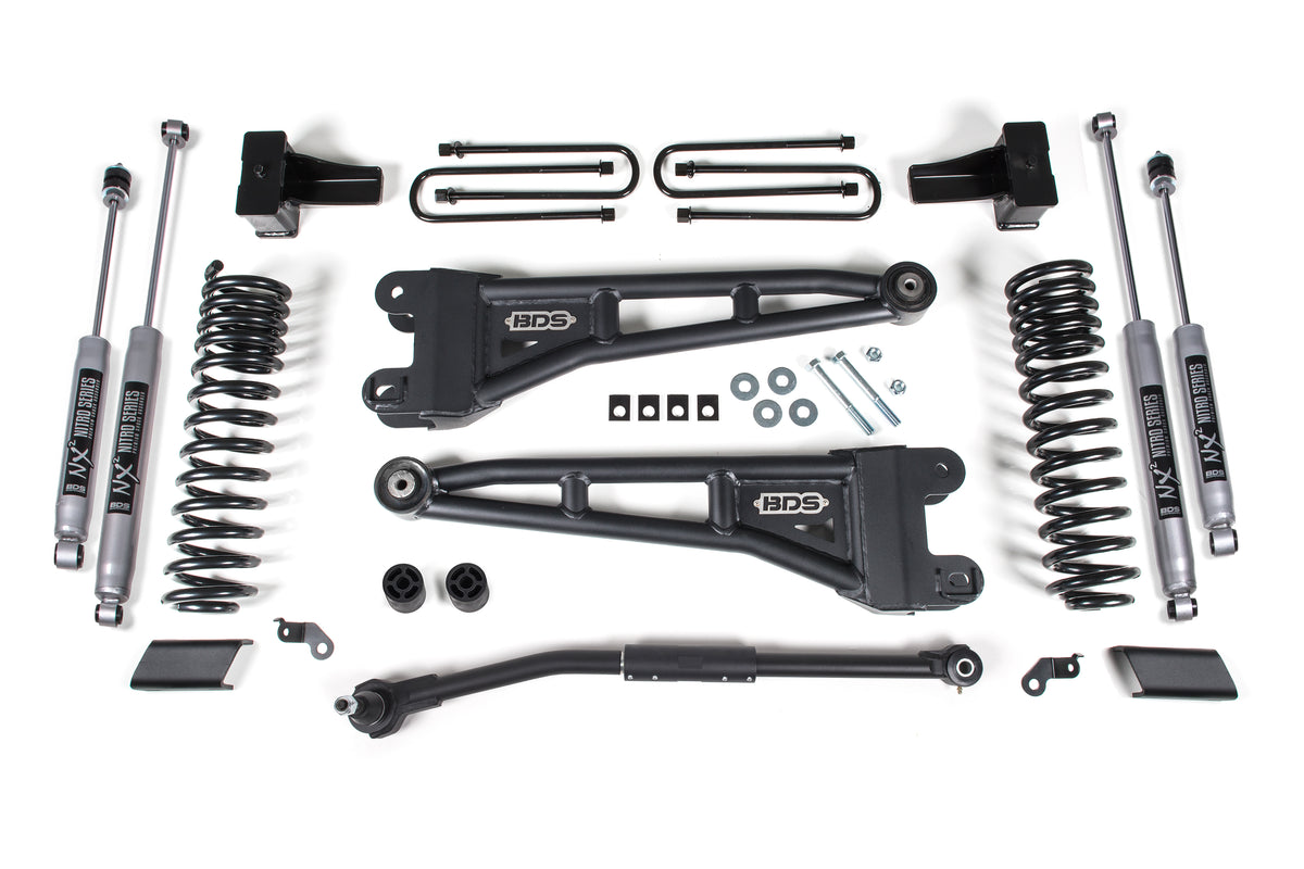 BDS Suspension 2.5 Inch Lift Kit w/ Radius Arm Ford F250/F350 Super Duty 17-19 4WD Diesel Fox 2.0 Performance Shocks (BDS1543FS)