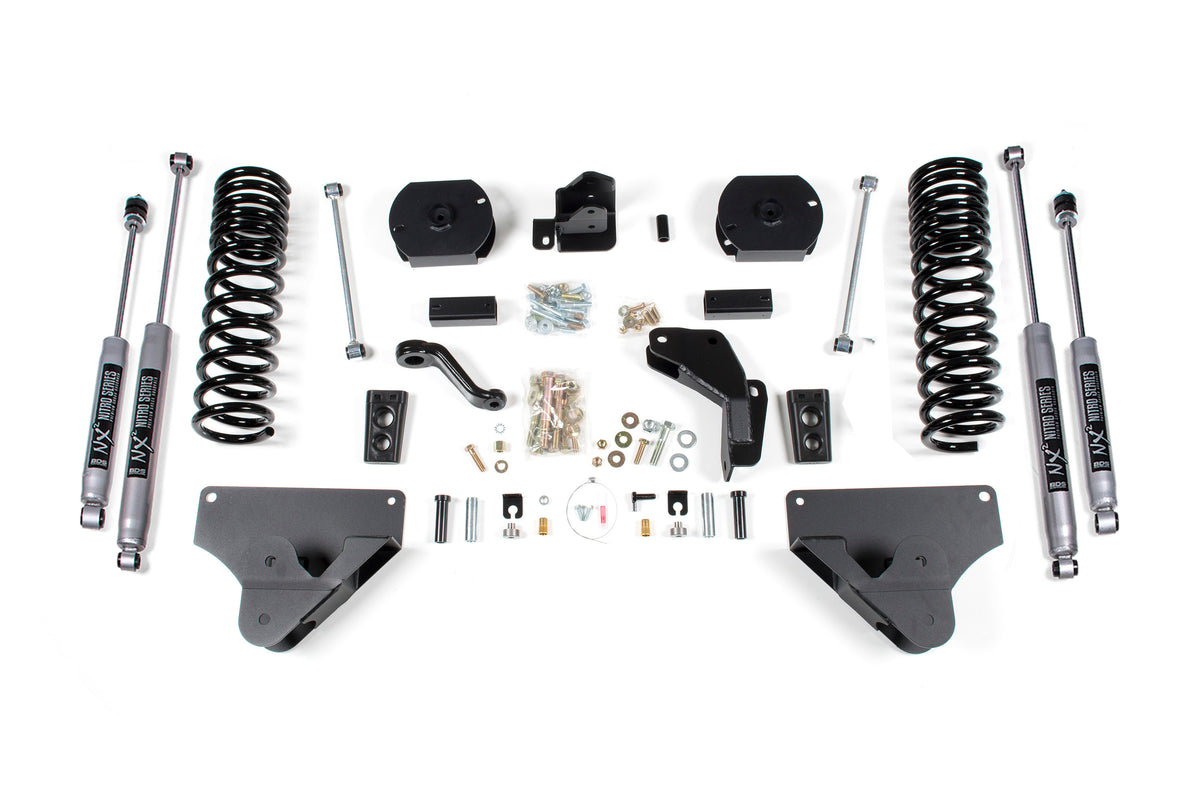 BDS Suspension 4 Inch Lift Kit Ram 2500 14-18 4WD Diesel Rear Coil Springs NX2 Nitro Shocks (BDS1601H)