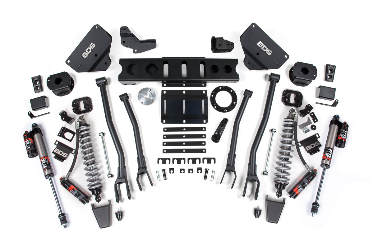 BDS Suspension 14-18 Ram 2500 4WD 6 Inch 4-Link Suspension Lift Kit, 4.5 Inch Rear, Coil Spring, Diesel - Fox 2.5 Performance Elite Series C/O Front, Fox 2.5 Performance Elite Series Rear BDS Suspension (BDS1604PES)