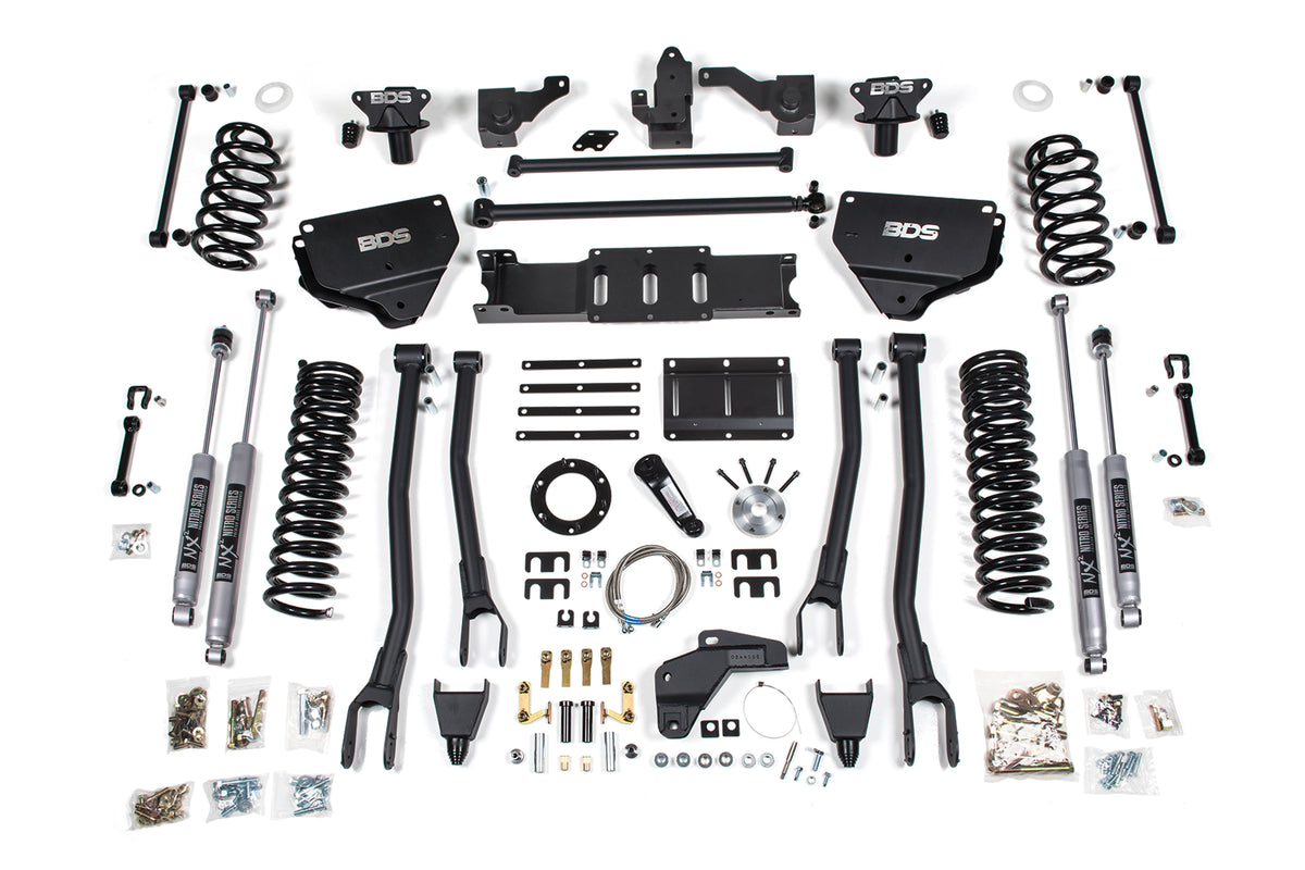 BDS Suspension 8 Inch Lift Kit w/ 4-Link Ram 2500 14-18 4WD Diesel Fox 2.0 Performance Shocks (BDS1626FS)