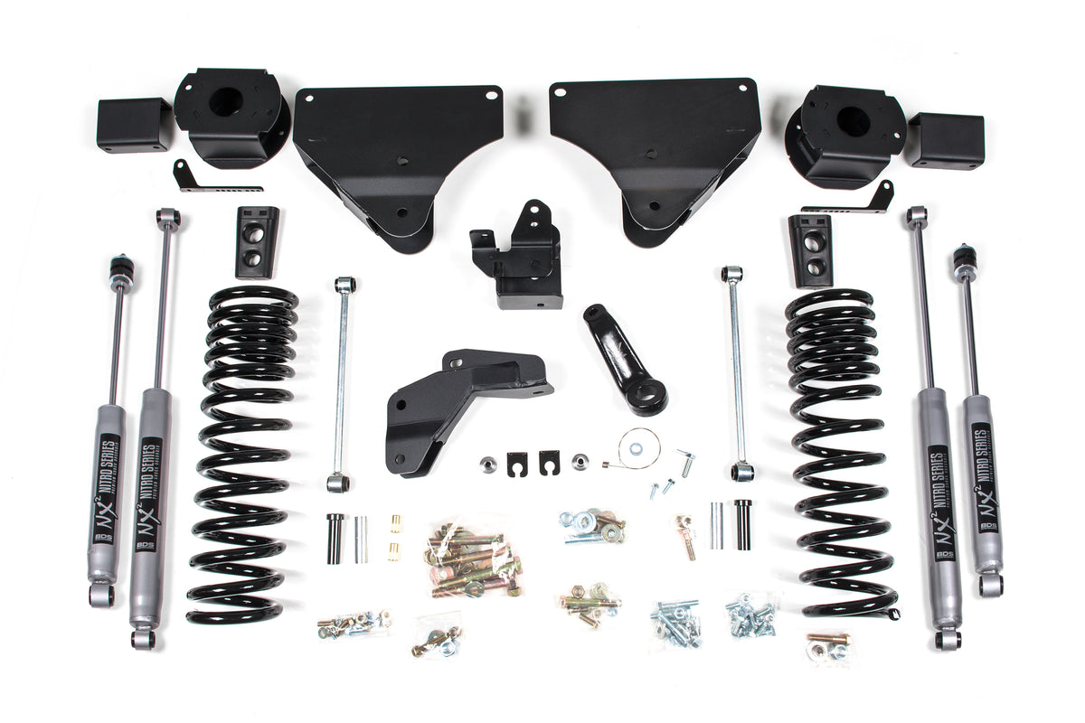 BDS Suspension 4 Inch Lift Kit Ram 2500 w/ Rear Air Ride 14-18 4WD Diesel Fox 2.0 Performance Shocks (BDS1631FS)