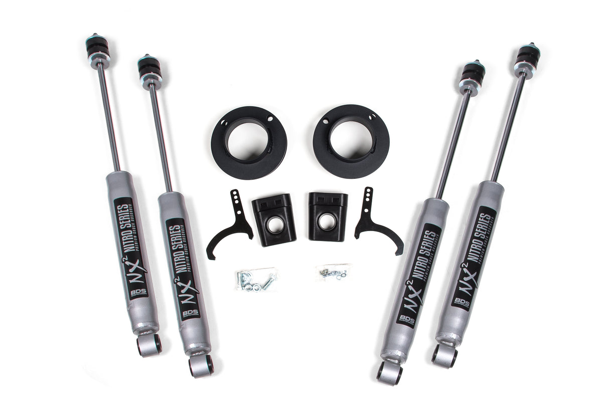 BDS Suspension 2 Inch Leveling Kit Ram 2500 w/ Rear Air Ride 14-24 4WD W/ Fox 2.0 Performance Shocks (BDS1635FS)