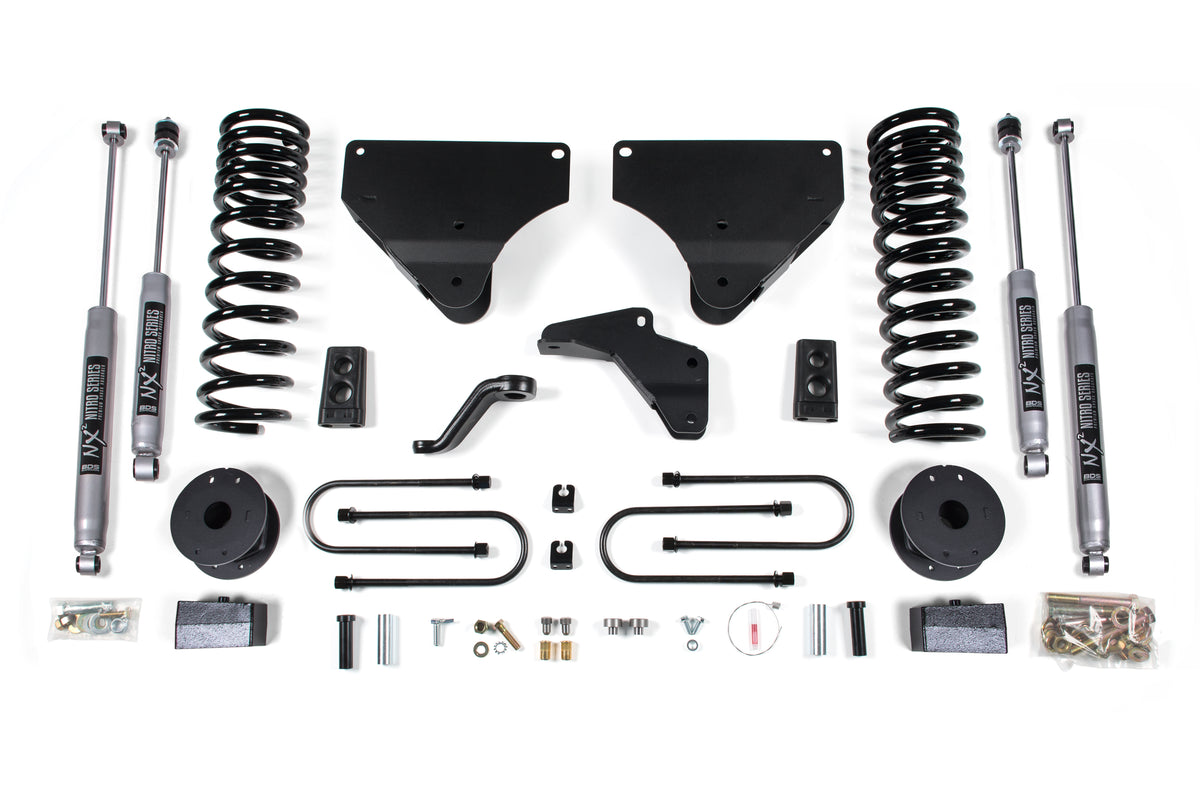 BDS Suspension 4 Inch Lift Kit Ram 3500 w/ Rear Air Ride 13-18 4WD Gas Fox 2.0 Performance Shocks (BDS1645FS)