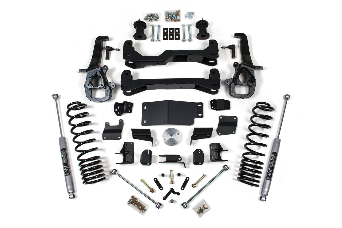 BDS Suspension 4 Inch Lift Kit Ram 1500 19-24 4WD Standard Knuckle Fox 2.0 Performance Shocks (BDS1663FS)
