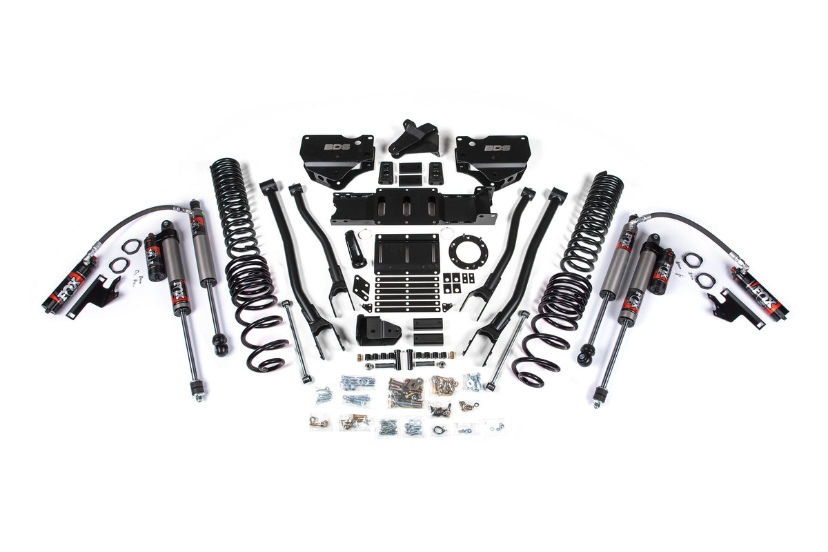 BDS Suspension 4 Inch Lift Kit w/ 4-Link Ram 2500 19-24 4WD Gas Fox 2.5 Performance Elite Shocks (BDS1675FPE)