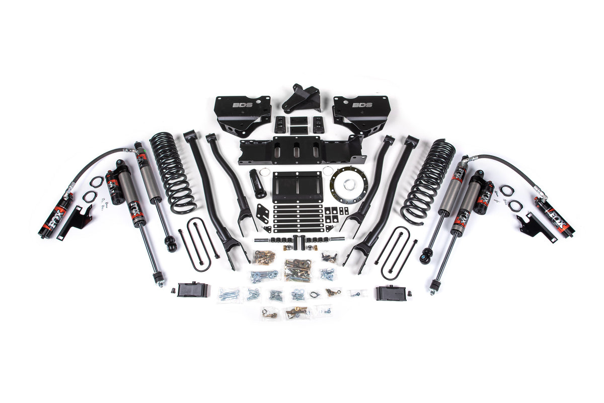 BDS Suspension 4 Inch Lift Kit w/ 4-Link Ram 3500 19-23 4WD Gas With Factory Rear Overload Leaf  FOX 2.5 Performance Elite (BDS1679FPE)