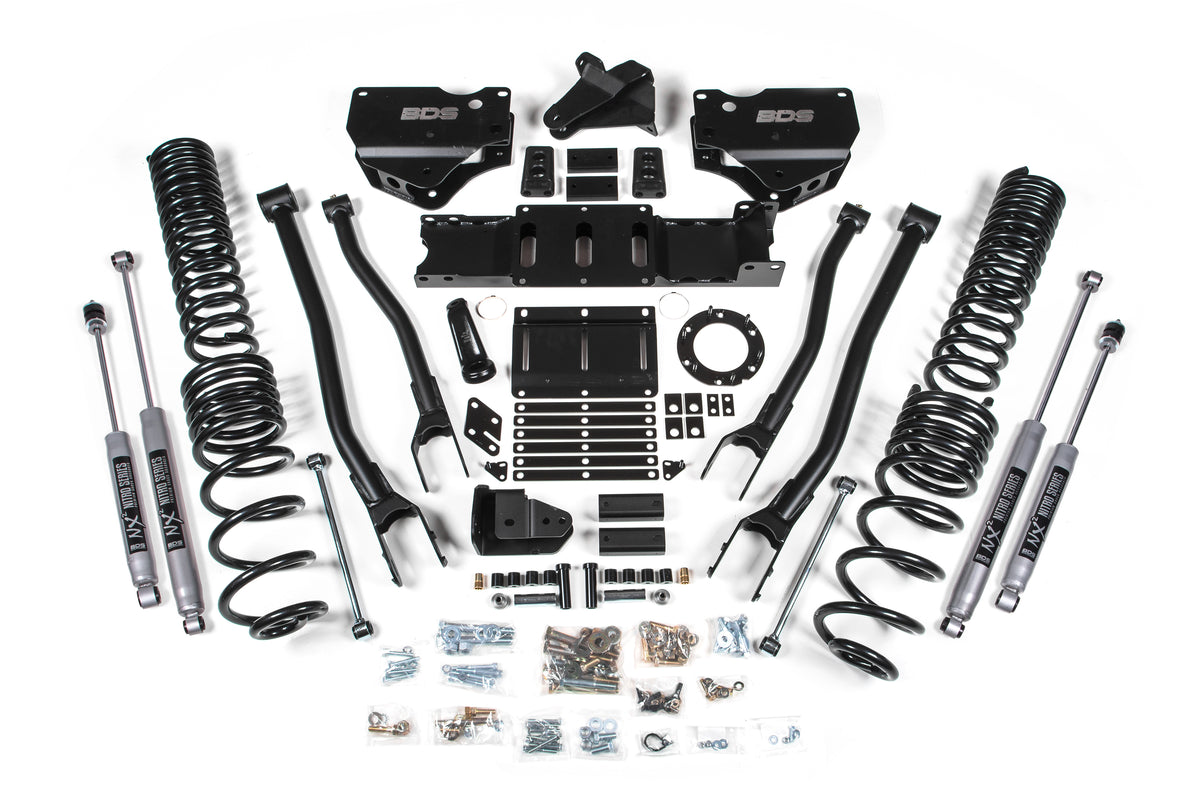 BDS Suspension 5.5 Inch Lift Kit w/ 4-Link Ram 2500 19-24 4WD Gas NX2 Nitro Shocks (BDS1689H)