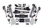 BDS Suspension 19-24 Ram 3500 4WD 4 Inch Radius Arm Suspension Lift Kit, 2 Inch Rear, Block w/o Overload, 6 Bolt Diesel - Fox 2.5 Performance Elite Series C/O Front, Fox 2.5 Performance Elite Series Rear BDS Suspension (BDS1704PES)