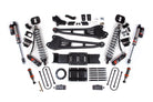 BDS Suspension 19-24 Ram 3500 4WD 4 Inch Radius Arm Suspension Lift Kit, 2 Inch Rear, Block w/o Overload, 6 Bolt Diesel - Fox 2.5 Performance Elite Series C/O Front, FOX 2.0 Front Bump, Fox 2.5 Performance Elite Series Rear BDS Suspension (BDS1704PESB)