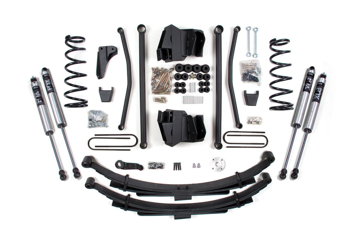 BDS Suspension 8 Inch Lift Kit Long Arm Dodge Ram 2500/3500 2008 4WD Diesel Manual Leaf Spring 4 Inch Axle Fox 2.0 Performance (BDS1748FS)