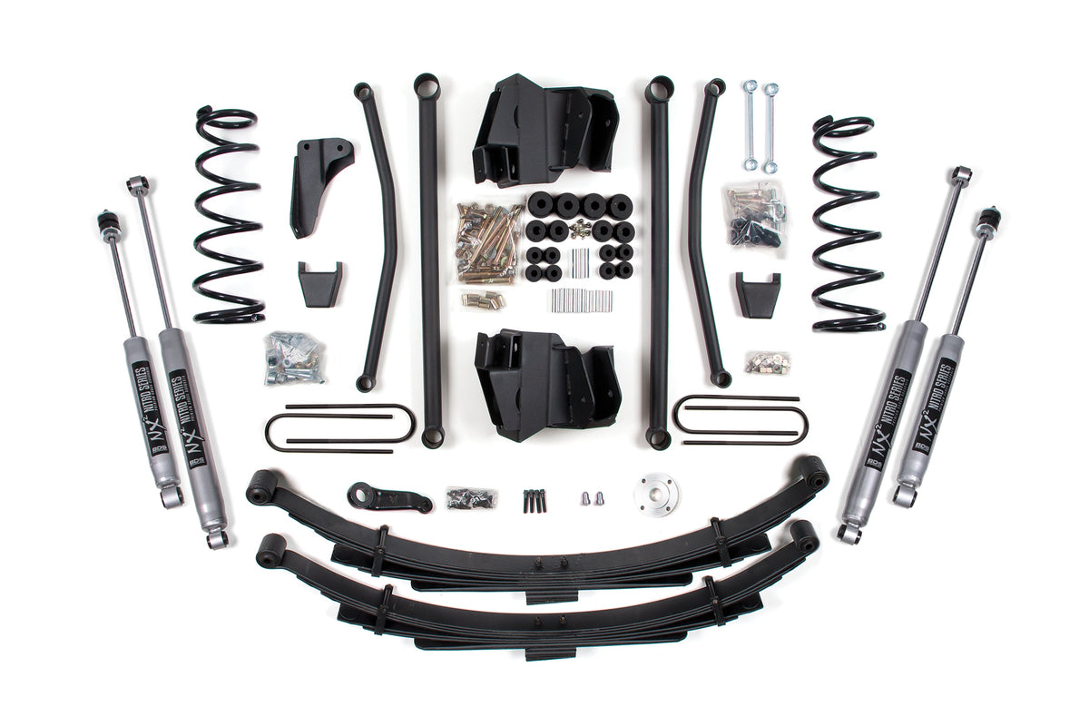 BDS Suspension 8 Inch Lift Kit Long Arm Dodge Ram 2500/3500 2008 4WD Diesel Manual Leaf Springs 3.5 Inch Axle NX2 Nitro Shocks (BDS1749H)