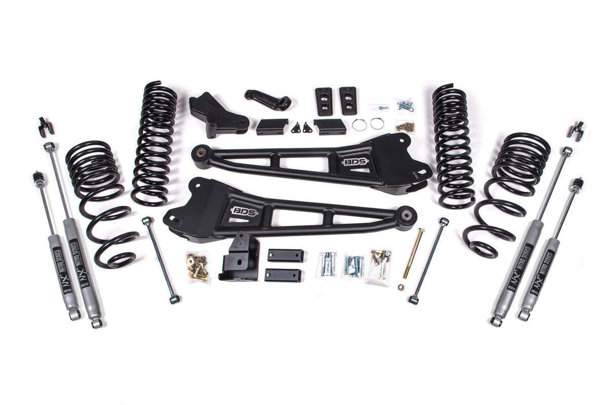 BDS Suspension 4 Inch Lift Kit w/ Radius Arm Ram 2500 14-18 4WD Diesel Fox 2.0 Performance Shocks (BDS1762FS)