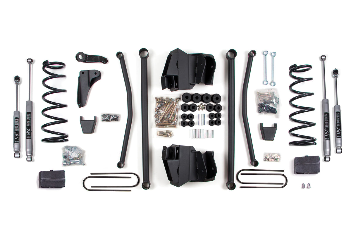 BDS Suspension 4 Inch Lift Kit Long Arm Dodge Ram 2500 Power Wagon 09-13 4WD Gas 4 Inch Axle Fox 2.0 Performance Shock (BDS1772FS)