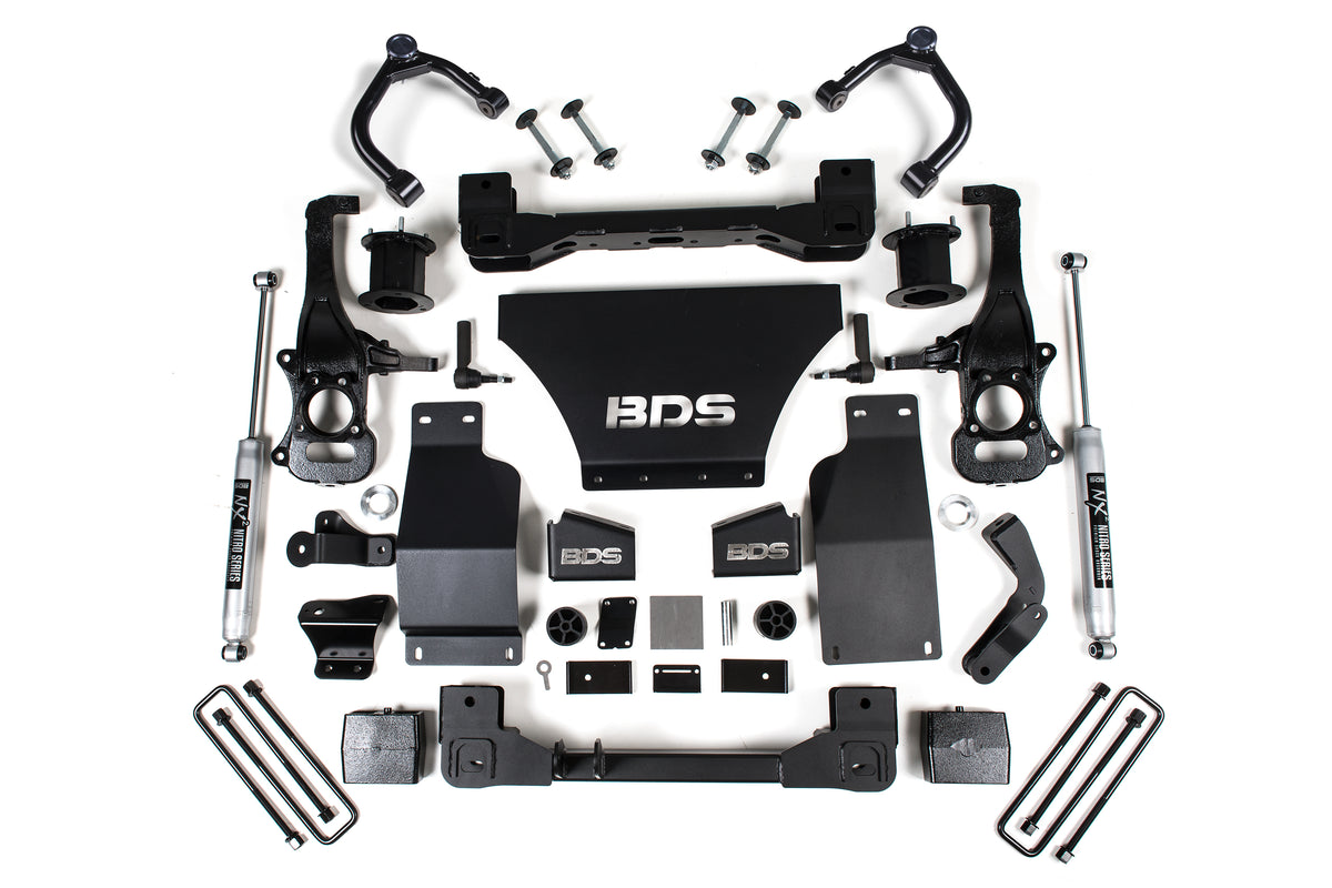 BDS Suspension 4 Inch Lift Kit Chevy Trail Boss or GMC AT4 1500 19-24 4WD Gas NX2 Nitro Shock (BDS1805H)
