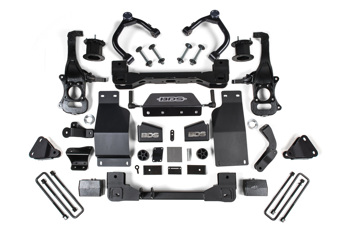 BDS Suspension 4 Inch Lift Kit Adaptive Ride Control Only Chevy Silverado High Country or GMC Denali 1500 19-24 4WD Diesel (BDS1810H)