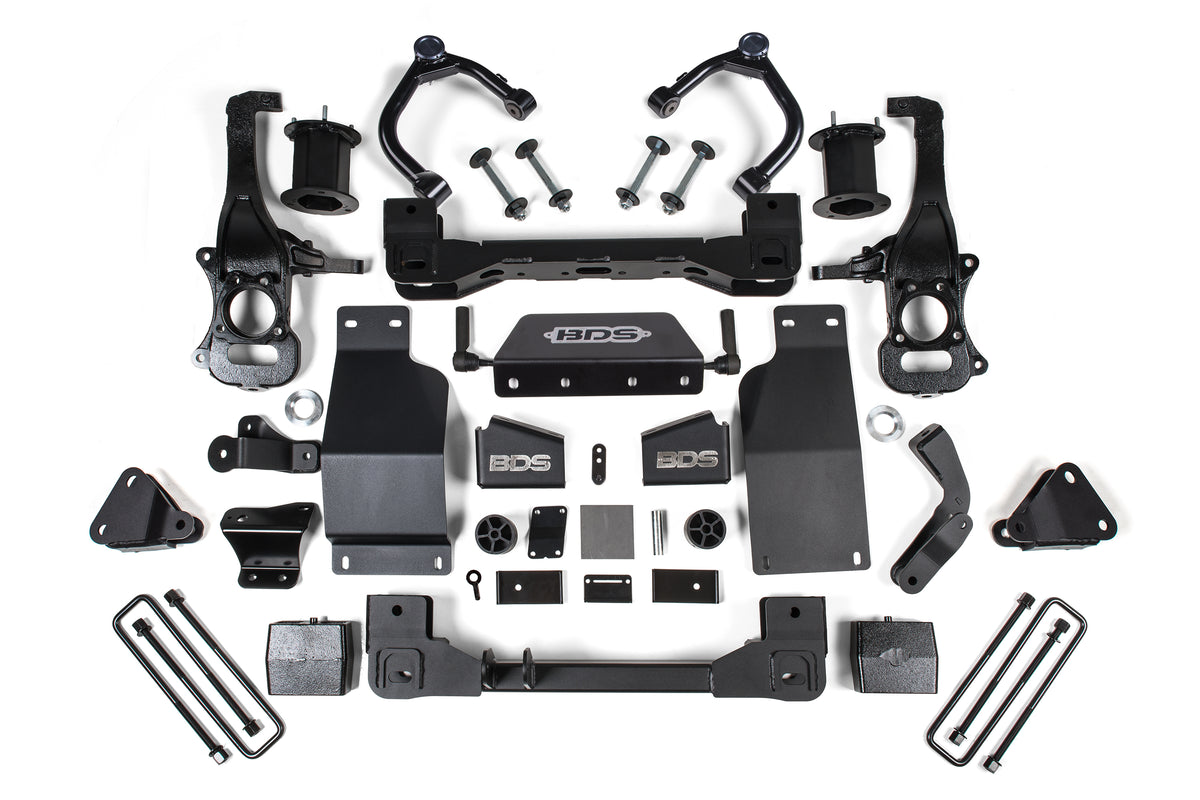 BDS Suspension 6 Inch Lift Kit Adaptive Ride Control Only Chevy Silverado High Country or GMC Denali 1500 19-24 4WD Diesel (BDS1811H)