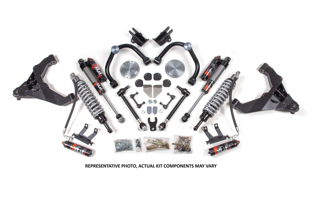 BDS Suspension 11-19 Chevrolet Silverado 2500HD/3500HD - GMC Sierra 2500HD/3500HD 4WD (Diesel) 3 Inch Coilover Conversion Kit, Stock Rear - Fox 2.5 Performance Elite Series C/O, Fox 2.0 IFP Performance Series Shocks BDS Suspension (BDS1825PSS)