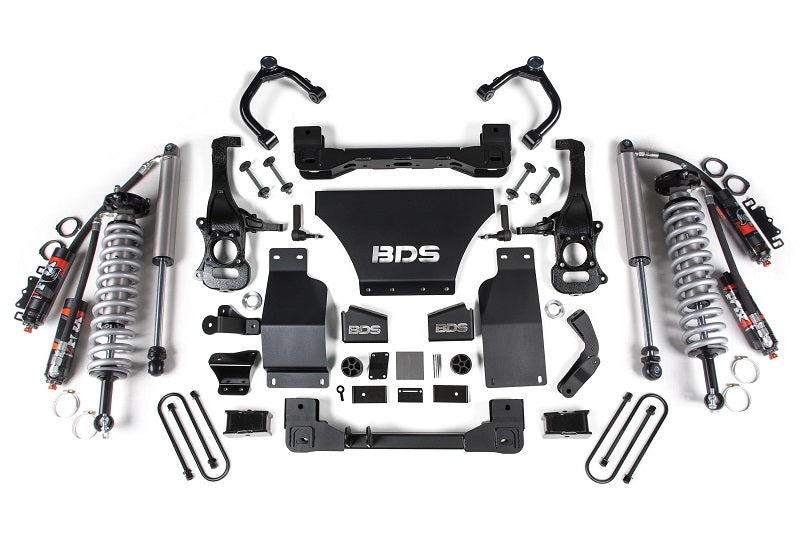 BDS Suspension 25-Up Chevy TB/GMC AT4 1500 4WD 2.5 Inch Suspension Lift Kit 3.0 Diesel / 2.7 Gas 1 Inch Rear Block -Fox 2.5 PES C/O Front Fox 2.5 PES Rear BDS Suspension (BDS1856PES)