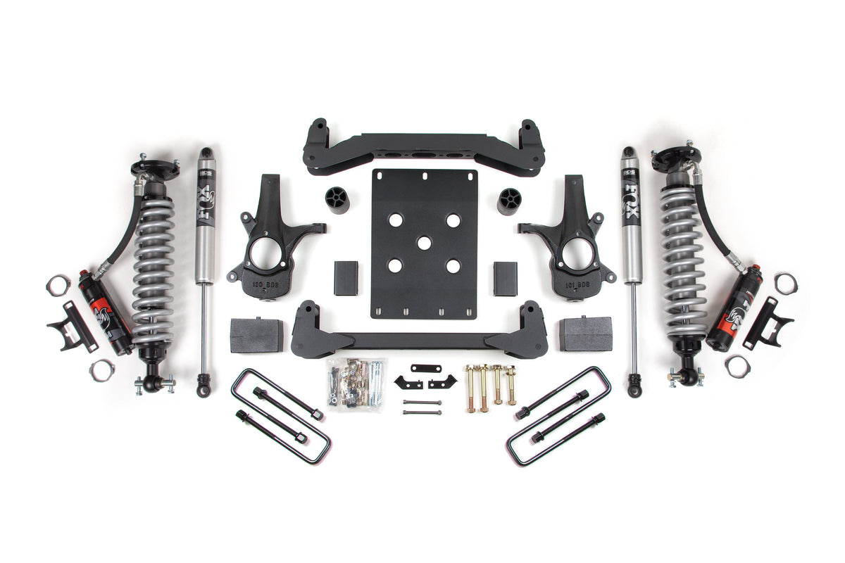 BDS Suspension 4 Inch Lift Kit FOX 2.0 Performance Elite 5 Inch Block Lift Coil-Over 07-13 Silverado/Sierra 1500 2WD BDS Suspension (BDS186PSS)