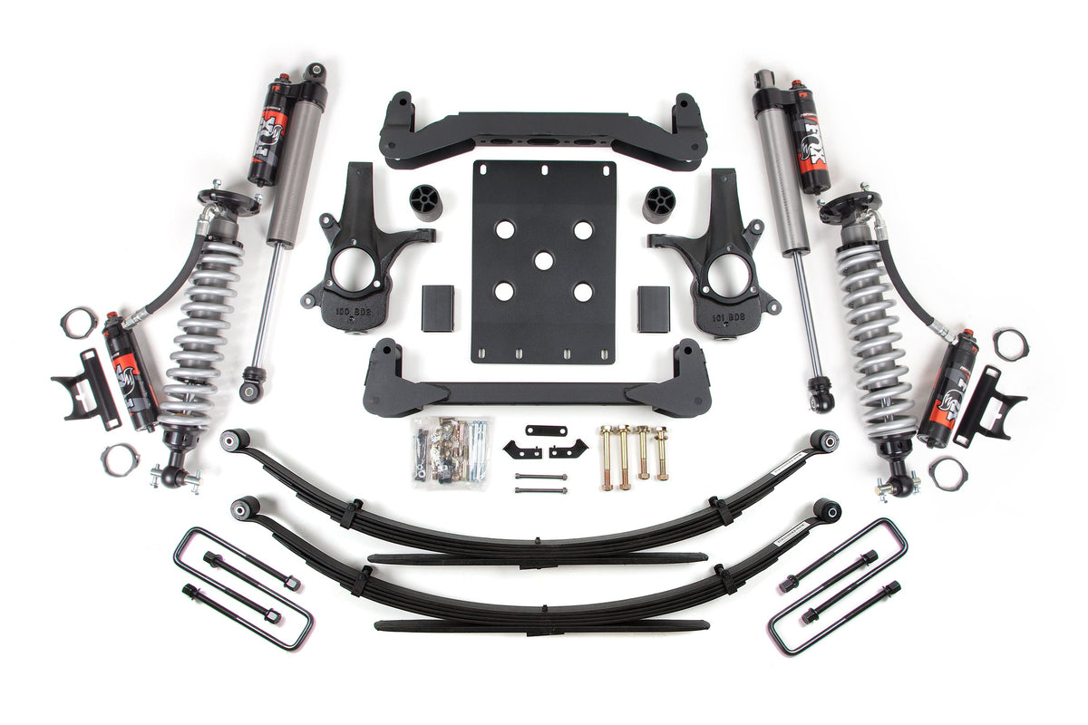 BDS Suspension 4 Inch Lift Kit FOX 2.5 Performance Elite Leaf Spring Coil-Over 07-13 Silverado/Sierra 1500 2WD BDS Suspension (BDS187PES)