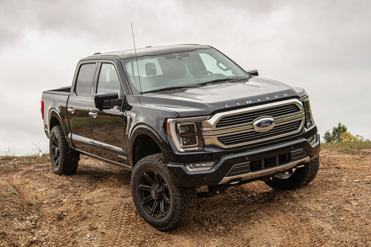BDS Suspension 21-25 Ford F-150 4WD, 4 Inch Suspension Lift Kit, 2 Inch Rear Lift, Block - Fox 2.5 Performance Elite Series C/O, Fox 2.0 IFP Performance Series Rear Shock BDS Suspension (BDS1902FPE)