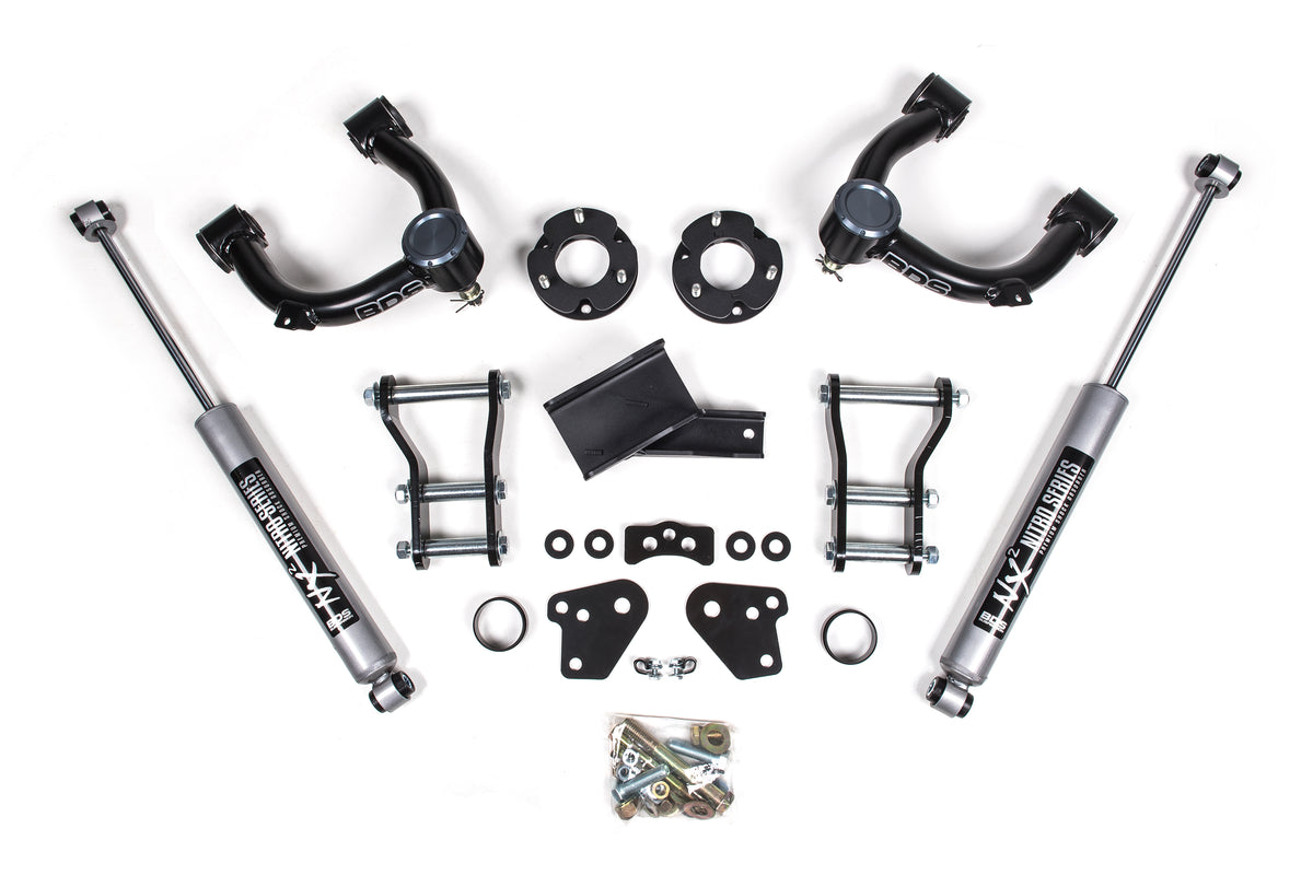 BDS Suspension 3.5 Inch Lift Kit Ford Ranger 19-23 4WD Cast Steel Fox 2.0 Performance Shocks (BDS1906FS)