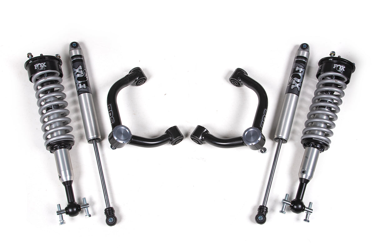 BDS Suspension 2 Inch Leveling Kit FOX 2.0 Coil-Over Ford F150 21-24 4WD No UCA Sensor (BDS1911FSL)