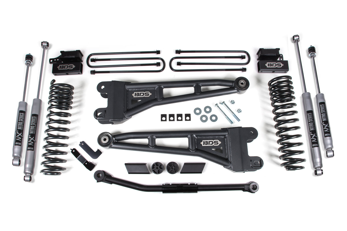 BDS Suspension 2.5 Inch Lift Kit w/ Radius Arm Ford F450 Super Duty 20-22 4WD Diesel & Gas NX2 Nitro Shocks (BDS1915H)