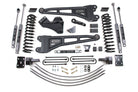 BDS Suspension 6 Inch Lift Kit w/ Radius Arm Ford F250/F350 Super Duty 05-07 4WD Gas 4 Inch Block Add A Leaf with Overload NX2 Nitro (BDS1951H)