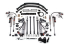 BDS Suspension 7 Inch Lift Kit w/ 4-Link FOX 2.5 Performance Elite Coil-Over Conversion Ford F250/F350 Super Duty 20-22 4WD Diesel Leaf Springs (BDS1986FPE)